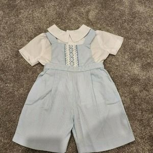 Luli & Me Boy's Smocked Outfit